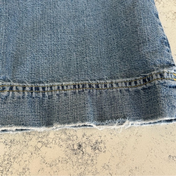 Y2K Lucky Brand Cropped Capris Straight Leg Jeans 90s Vintage 8/29 Granola Girl - Picture 10 of 11